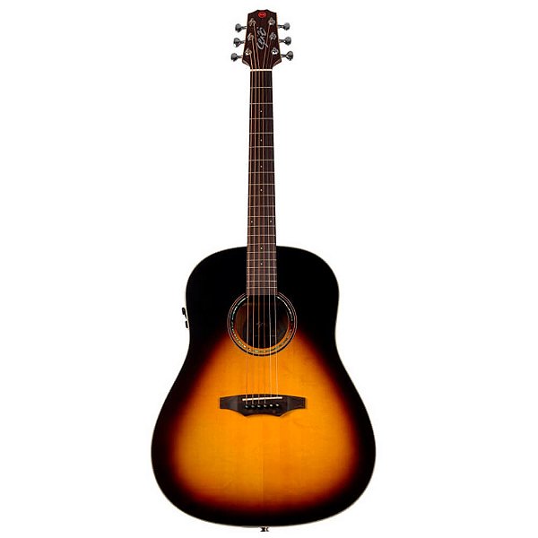 Violão Elétrico Seizi Kaizen Plus Okami Vintage Sunburst