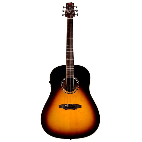 Violão Elétrico Seizi Mirai Plus Okami Vintage Sunburst