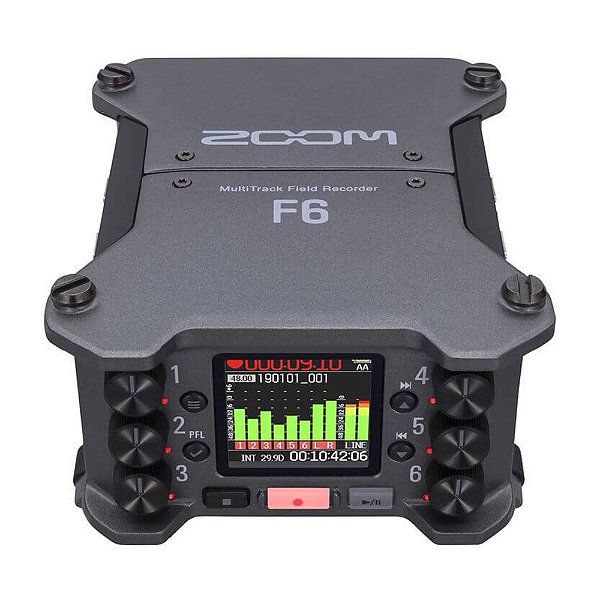 Gravador Multi-Faixa Zoom F6 Field Recorder 6 Canais