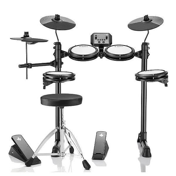Kit Bateria Eletrônica Donner DED-80 Mesh com Banco e Fone