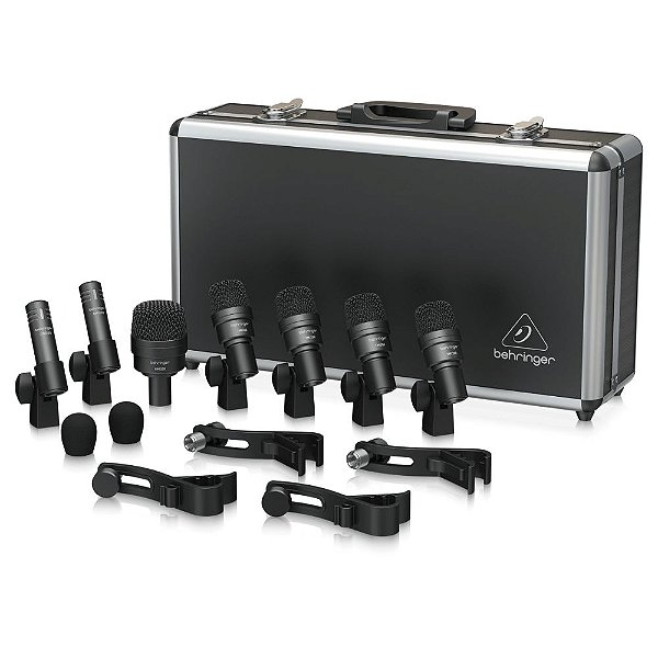 Kit de Microfones Dinâmicos Behringer BC1200 para Bateria
