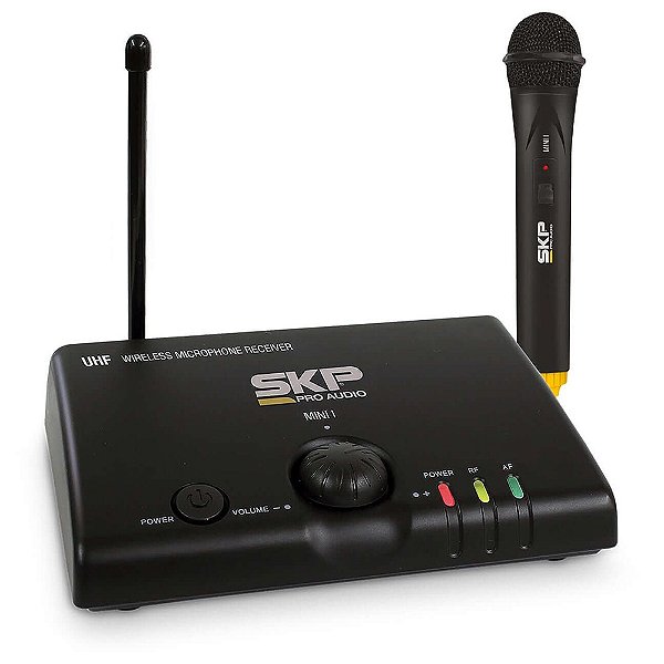 Microfone De Mão SKP Pro Mini-I UHF Sem Fio