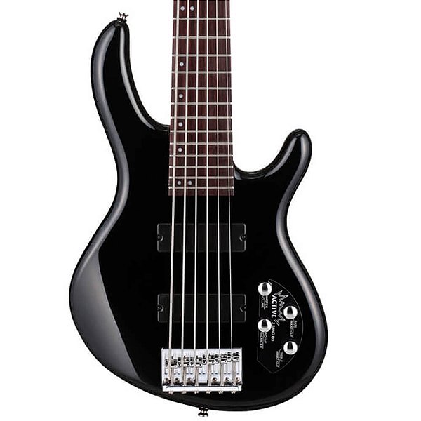 Contrabaixo 6 Cordas Cort Action VI Bass Plus Ativo Black