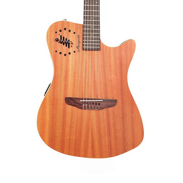 Violão Flat Elétrico Marquês VN-12 Nylon Ativo Mahogany