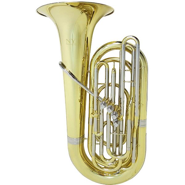 Tuba New York TU 400P Bb Laqueada Dourada com Case