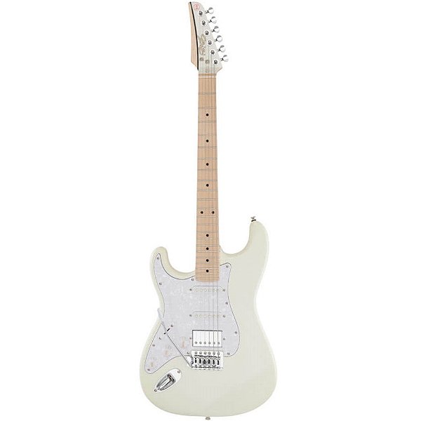 Guitarra Seizi Fun Katana Musashi Canhoto Snow White Sparkle