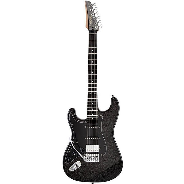 Guitarra Seizi Fun Katana Musashi Canhoto Black Escudo Preto