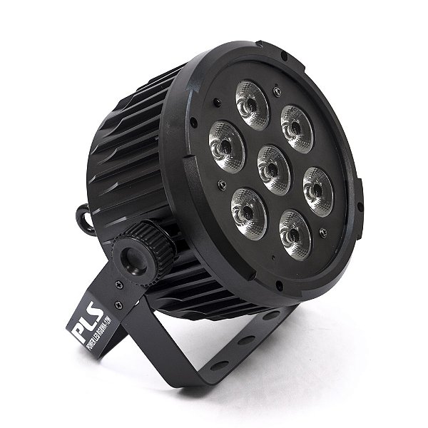 Refletor De Led Pls Power Led Rgbwa 12w 7 Leds
