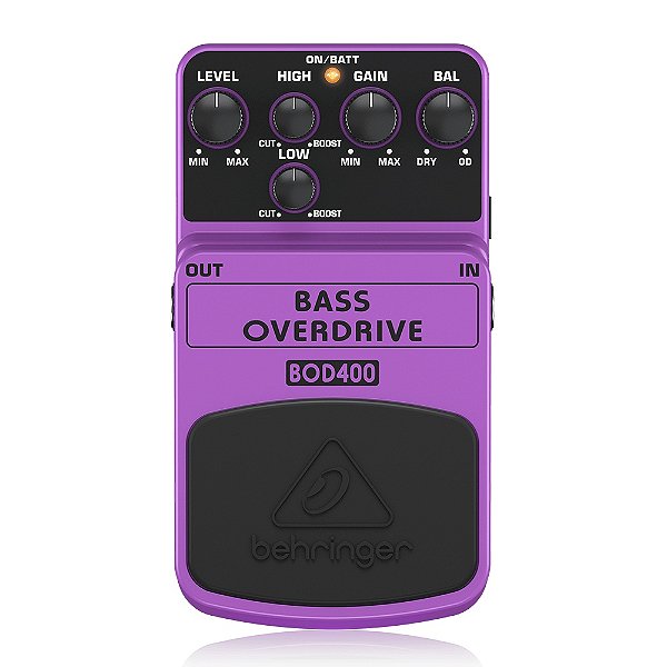 Pedal de Efeito Behringer BOD400 Overdrive para Contrabaixo