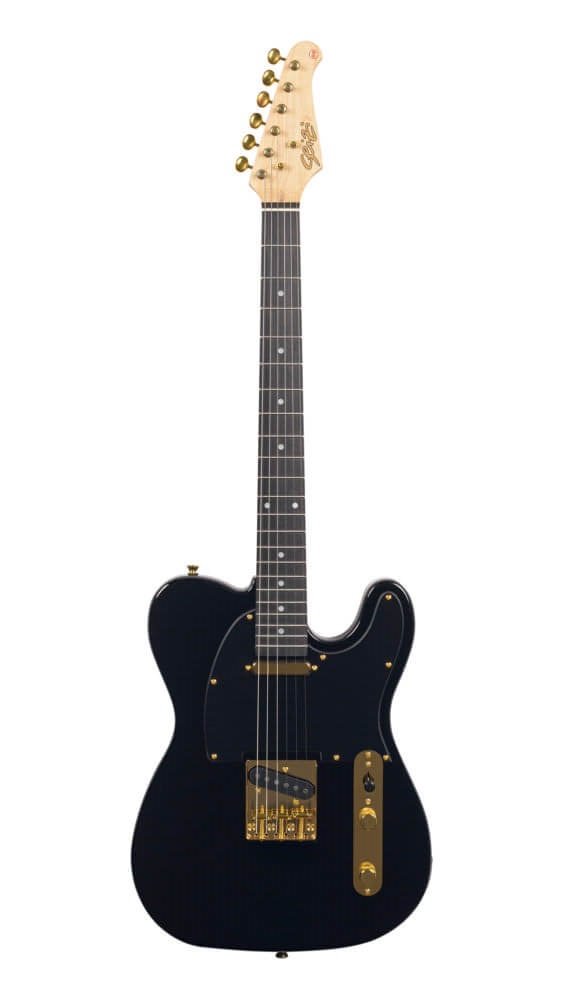Guitarra Seizi Vintage Saitama Tele Black Gold