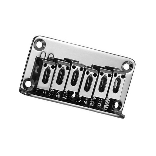 Ponte Fixa Cromada Stratocaster Dolphin para Guitarra