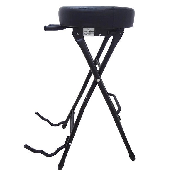 Banco com Suporte para Violão e Guitarra Portátil New York