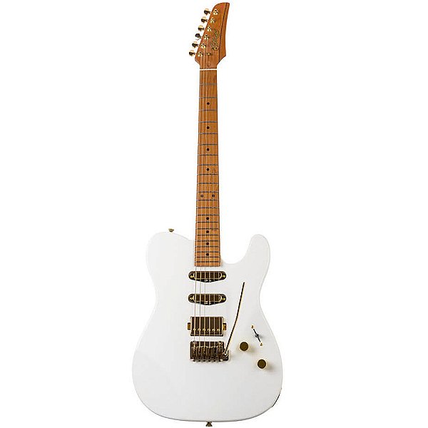 Guitarra Seizi Katana Sakura RM Tele Pearl White Gold