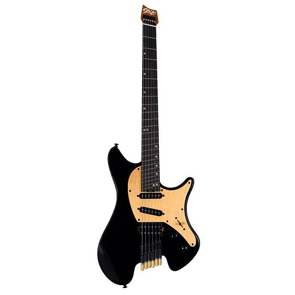 Guitarra Seizi Headless Koi Luizinho Black Gold com Bag