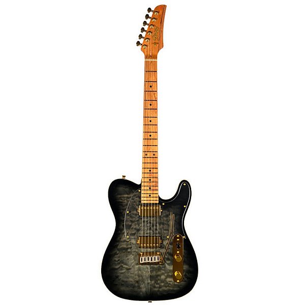 Guitarra Seizi Katana Kabuto Plus Deep Black Gold