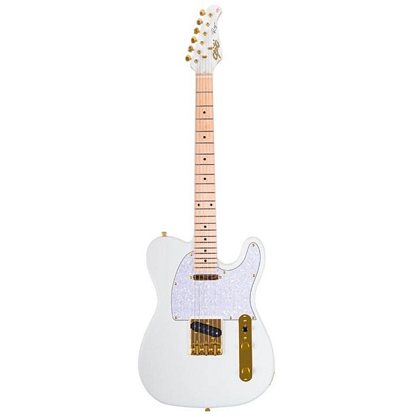 Guitarra Seizi Vintage Saitama TL Reinaldo Meirelles White
