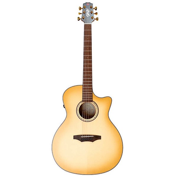 Violão Elétrico Seizi Ryu Mirai Evo Desert Burst com Bag