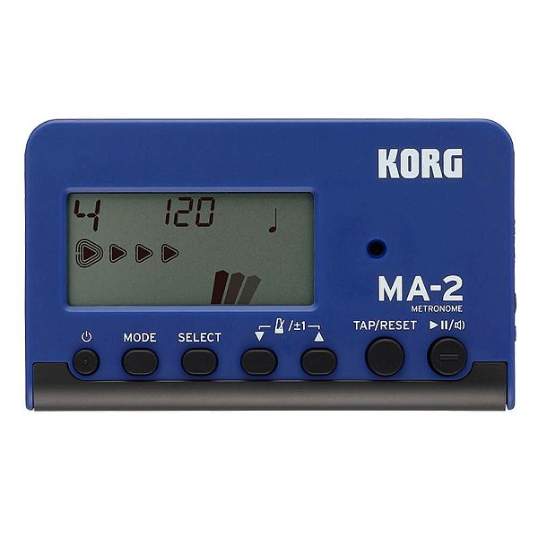 Metrônomo Digital Korg MA-2 BLBK Azul e Preto