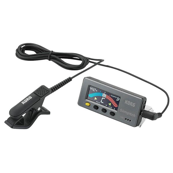 Afinador Korg Slimpitch SLM-1CM Cromatico Preto com Clip