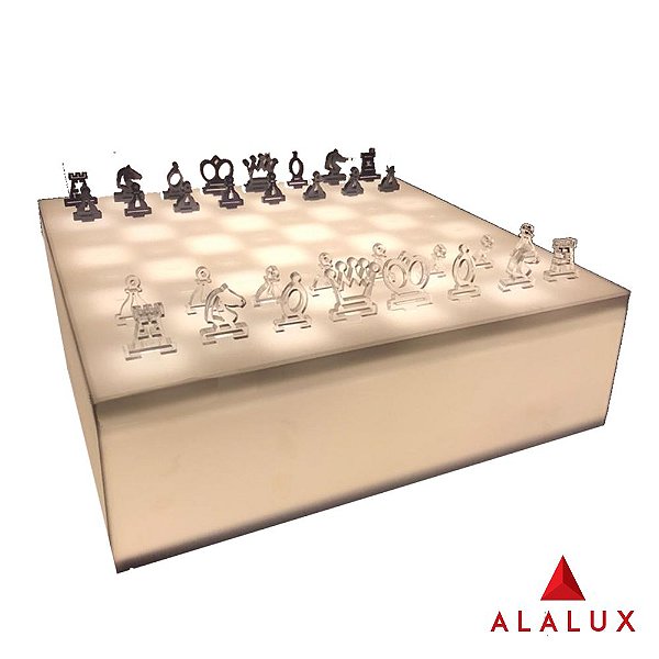 Chess - Tabuleiro de xadrez com LED integrado - Alalux Virtual