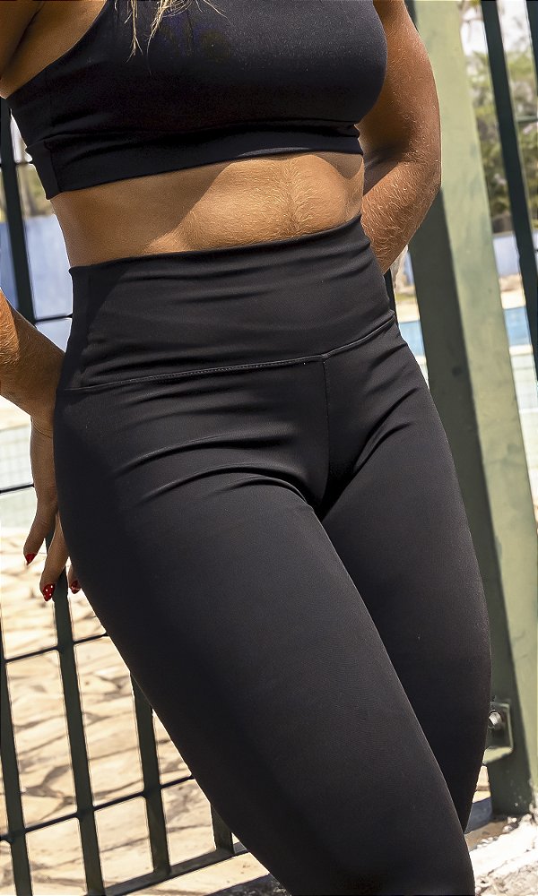 Calça Legging fitness feminina Cós alto ultra premium UV50