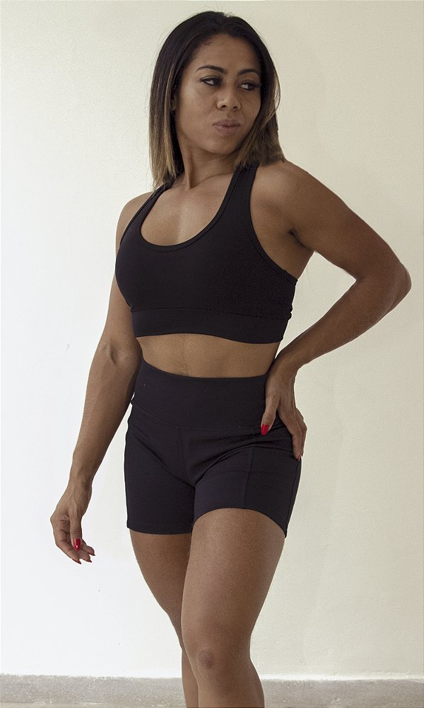 Top Fitness Nadador em Poliamida Premium bojo removível UV50+