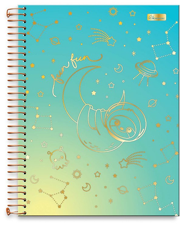 Caderno CD 15Mat 300Fls Fun Fun