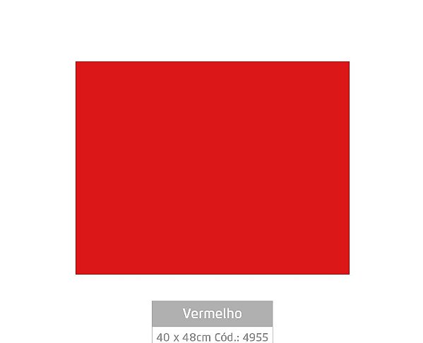 Eva Color 40X48 Vermelho Fogo Leo e Leo