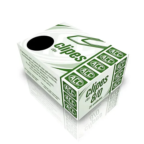 Clipe 6/0 Aço Galvanizado ACC Caixa com 50 Unidades