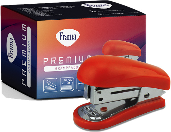 Grampeador Mini Vermelho 6,4 cm 20 Fls