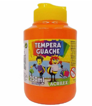 tinta guache 250ml Laranja