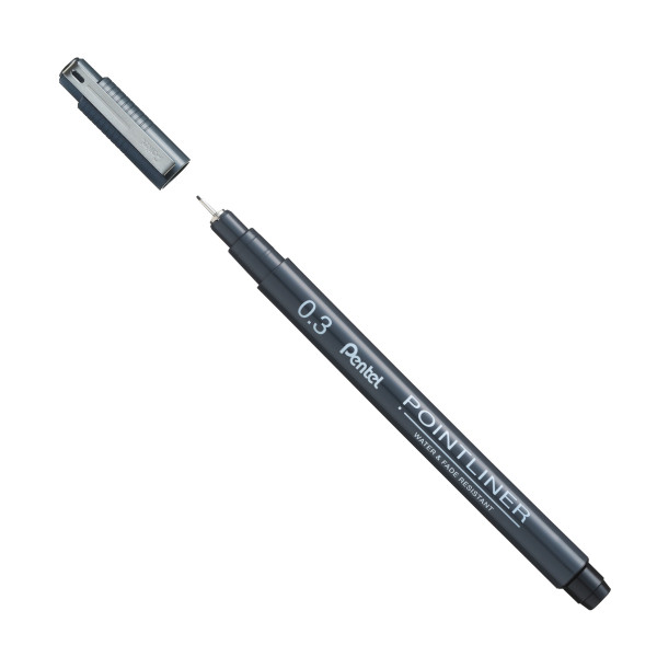 Caneta 0.3 Preta Nankin Pointliner