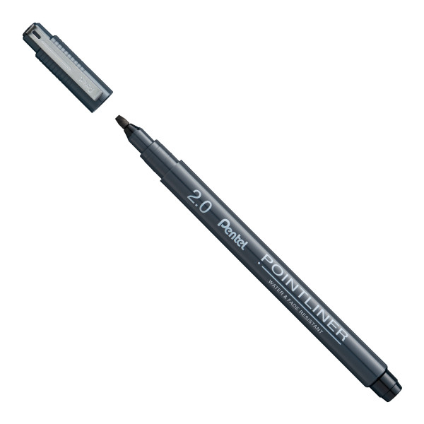 Caneta 2.0 Preta Nankin Pointliner