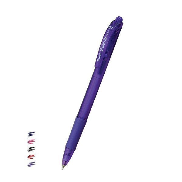 Caneta 0.7 Violeta Retrátil IFEEL-IT