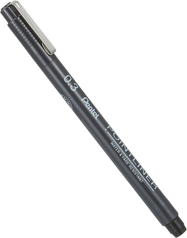 Caneta 0.3 Preta Nankin Pointliner
