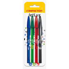 Caneta 1.0mm 4 cores Jet Lux