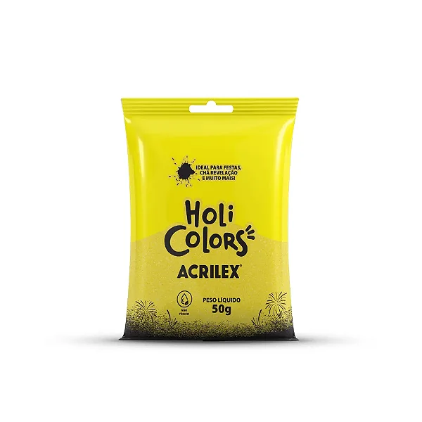 Holi Colors 50g Amarelo Ouro
