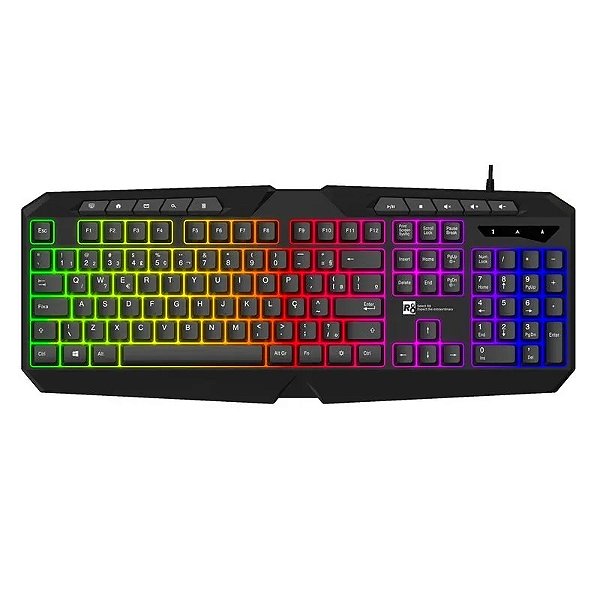 Teclado Gamer USB Led Multicolorido L-Pro
