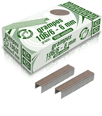 Grampo p/ Rocama 106/6 cx c/5000unid.