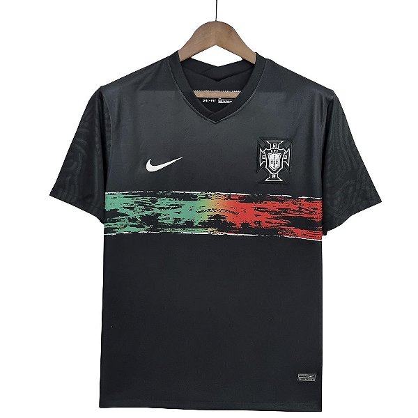 Camisa Seleção Portugal Cristiano Ronaldo Preta Nike - Zeus Store