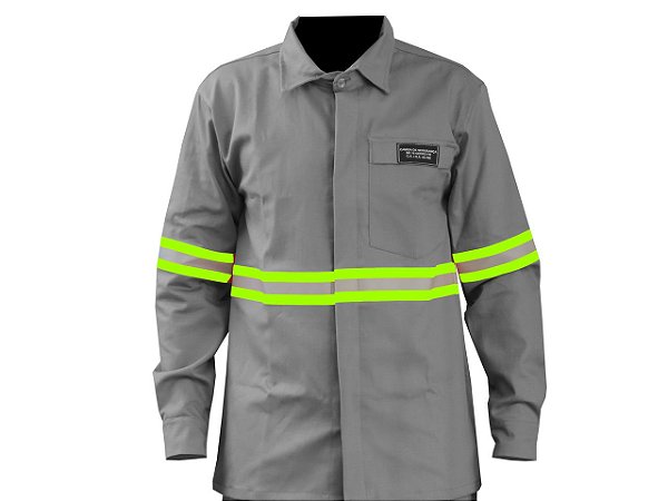 Camisa Eletricista Risco II NR-10 com Refletivos