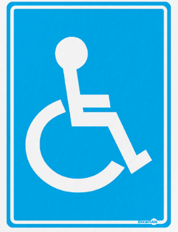 Placa Sinalização Banheiro Cadeirante Deficiente Físico