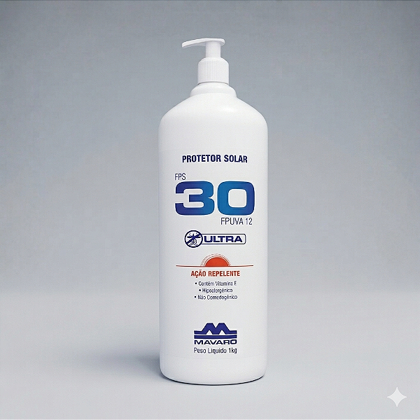 Protetor Solar C/ Repelente Fps 30 1 Litro Mavaro