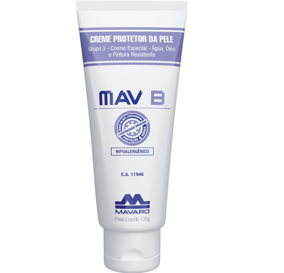 Creme Protetor De Pele Antibactericida Mav B 120 gr