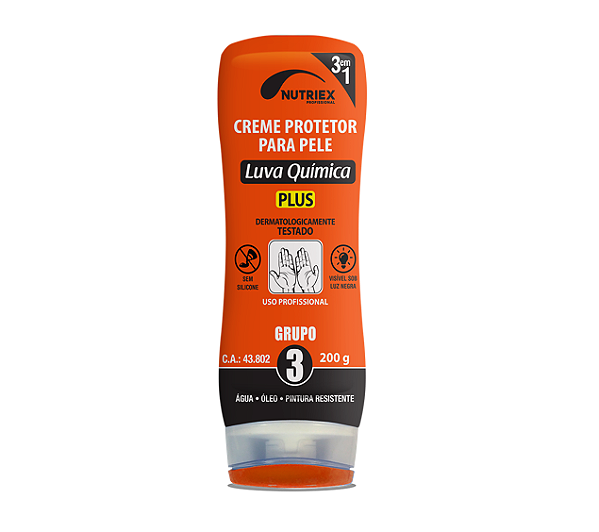 Creme Protetor Mãos Luva Química Grupo 3 200 Gr Nutriex