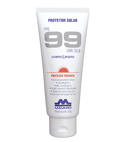 Protetor solar Fps 99 120g Mavaro