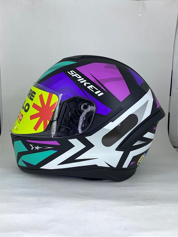 CAPACETE PEELS SPIKE II 1ST PTO FOSCO/ROXO