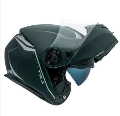 Capacete Peels TR1 NKD Articulado Verde Fosco