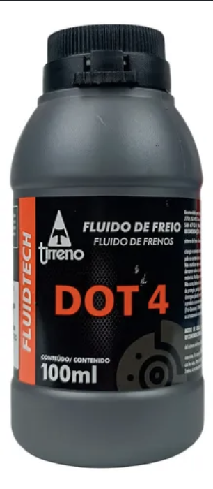 Fluido de Freio DOT 4 100ML Tirreno Fluidtech