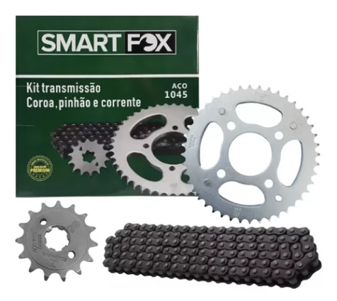 Kit Relação CG 160 Titan/Fan/Start/Cargo Com Retentor Smart Fox